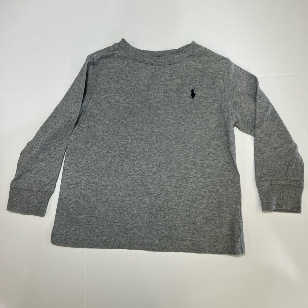 Polo By Ralph Lauren Gray Long Sleeve Tee